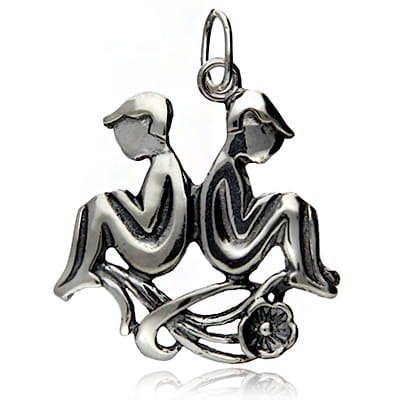 BLIŹNIĘTA ZNAK ZODIAKU ZODIAK SREBRO 925 BLIŹNIĘTA ZNAK ZODIAKU ZODIAK SREBRO 925