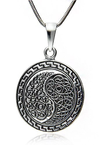 WISIOREK AMULET WISIOREK ZNAK YIN YANG SREBRO 925