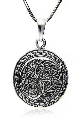 GEMMA TALIZMAN WISIOREK YIN YANG SREBRO 925
