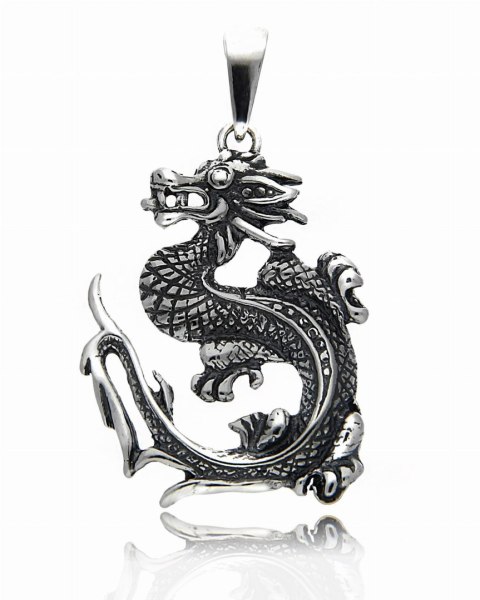 SMOK WISIOREK SREBRO 925 TALIZMAN AMULET SMOK WISIOREK SREBRO 925 TALIZMAN AMULET