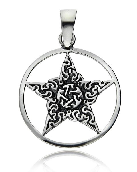 TALIZMAN SREBRO 925 PENTAGRAM CELTYCKI TALIZMAN SREBRO 925 PENTAGRAM CELTYCKI