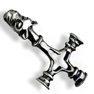 TALIZMAN WILCZY KRZYŻ FENRIR THOR SREBRO 925 #465