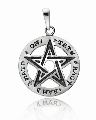 Tetragrammaton PENTAGRAM GWIAZDA SREBRO 925