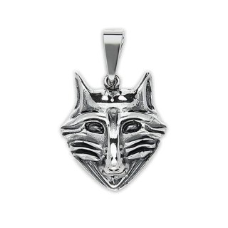 WISIOREK SREBRNY WILK AMULET W571
