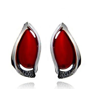 BROSZKA SREBRO 925 KORAL #438 BROSZKA SREBRO 925 KORAL #438