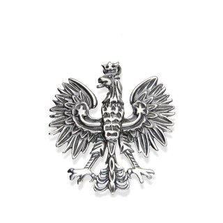 PATRIOTYCZNA PRZYPINKA SREBRO 925 ORZEŁ BIAŁY GODŁO