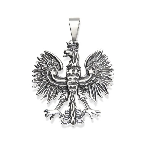 PATRIOTYCZNY WISIOREK SREBRO 925 ORZEŁ BIAŁY GODŁO PATRIOTYCZNY WISIOREK SREBRO 925 ORZEŁ BIAŁY GODŁO