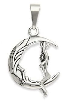 WISIOREK LUNULA SREBRO 925 TALIZMAN KOBIECY WISIOREK LUNULA SREBRO 925 TALIZMAN KOBIECY